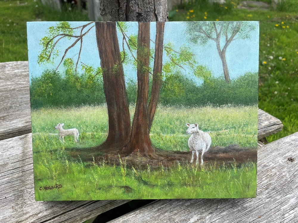 original acrylic painting of Topsy Farms