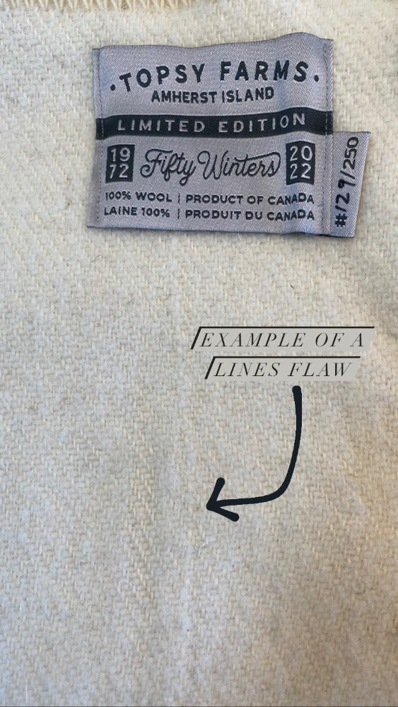 Topsy Farms' 50 Winters throw, second