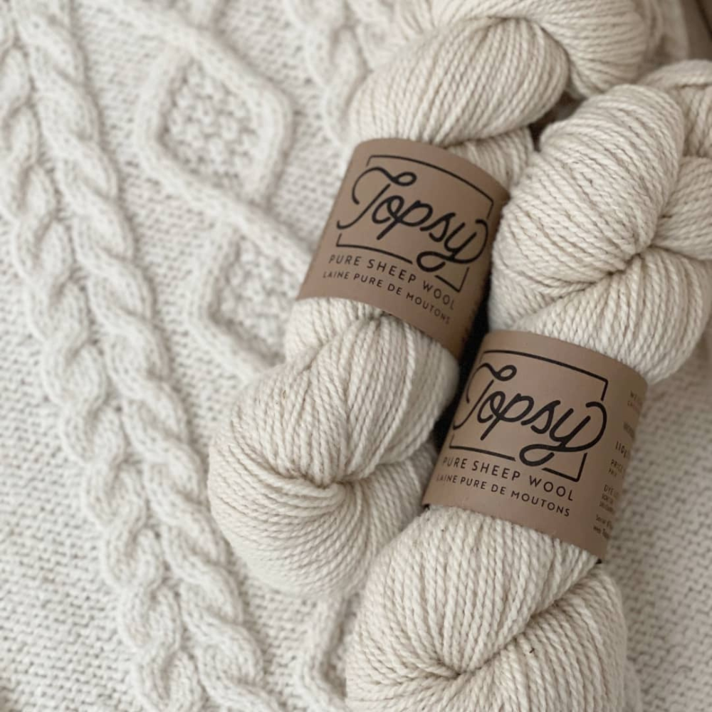 Natural White Rustic yarn