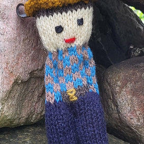 Topsy Farms' handmade Canadian wool farmer doll