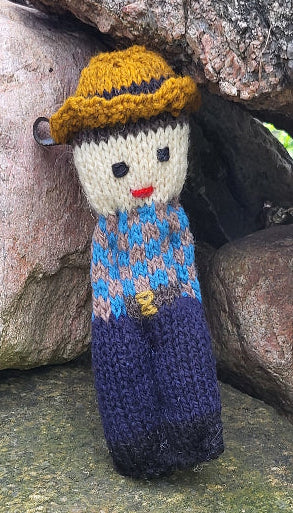 Topsy Farms' handmade Canadian wool farmer doll