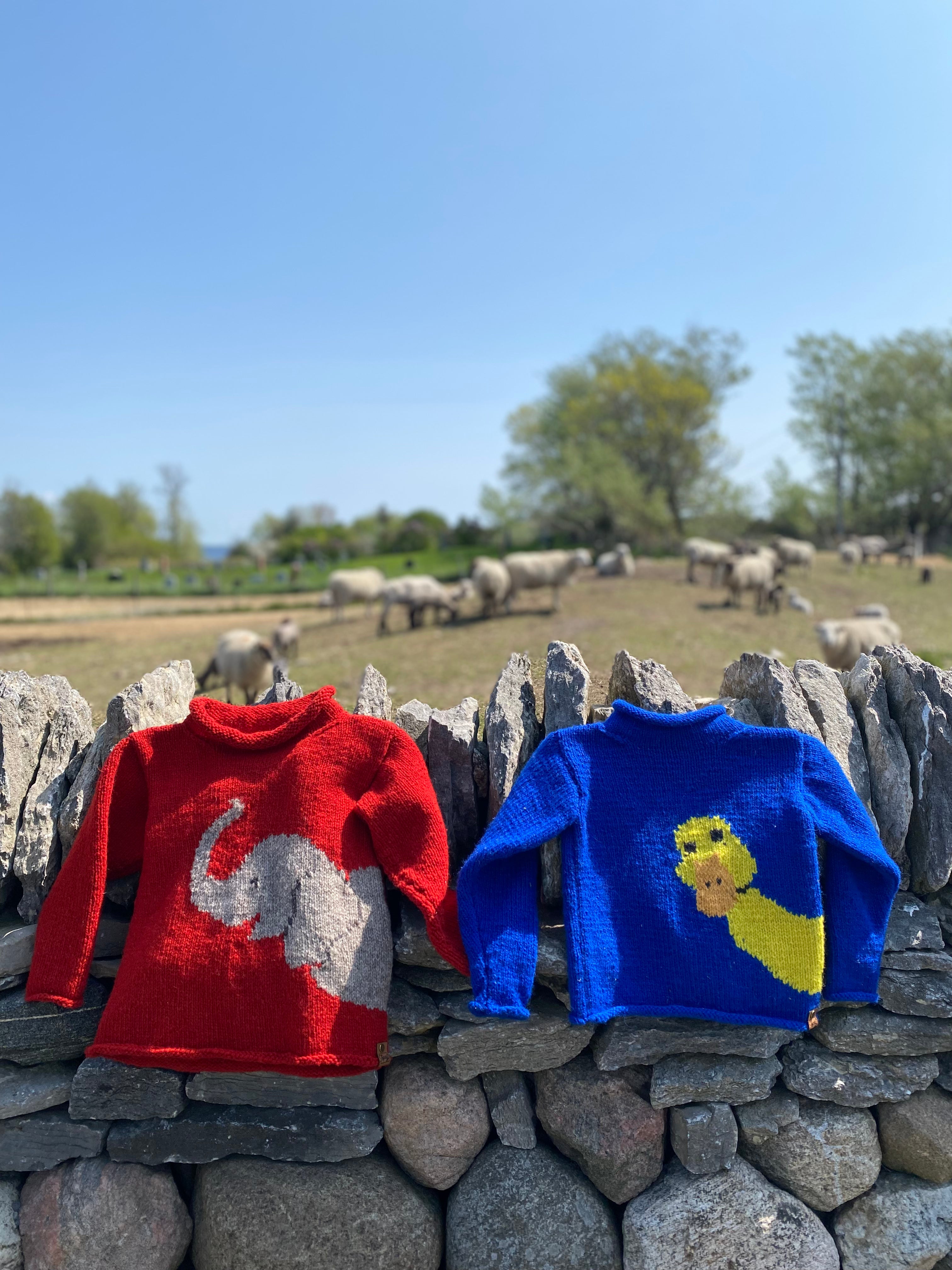Topsy Farms, Wool, Handmade, Children's Sweater