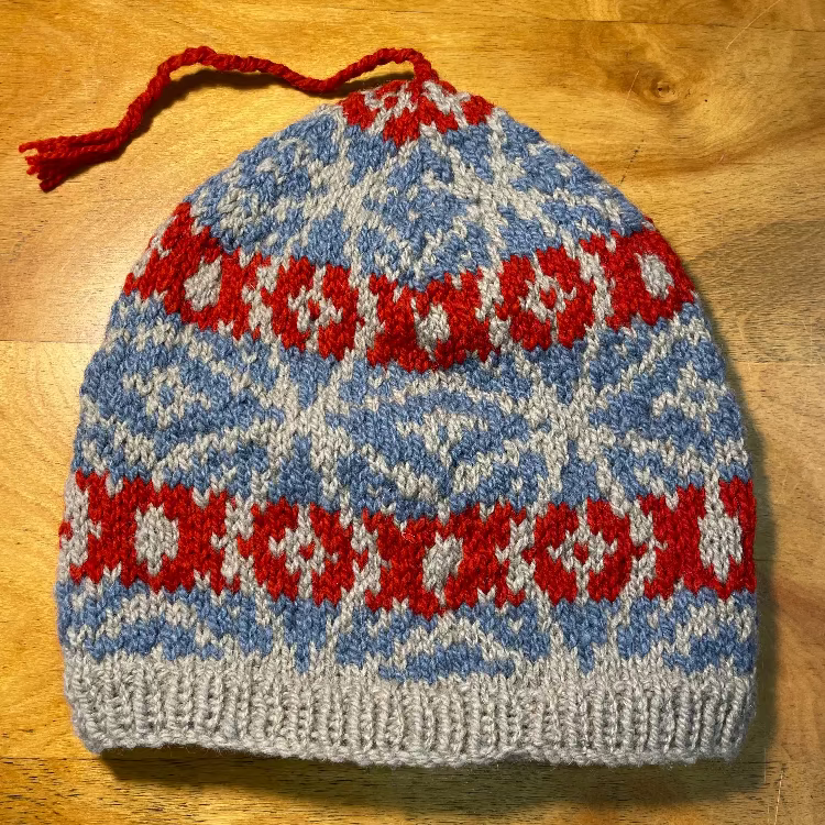 Topsy Farms' handmade knitted wool hat