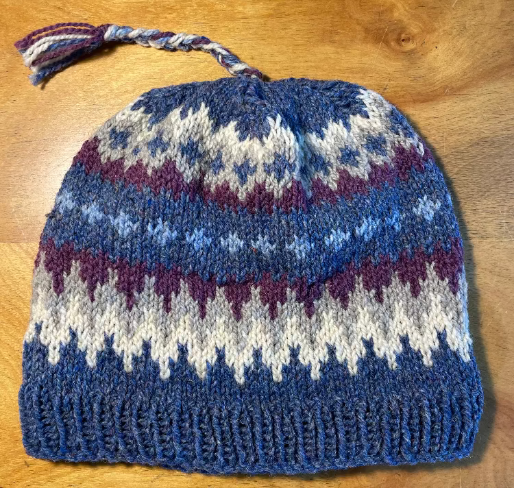 Topsy Farms' handmade knitted wool hat