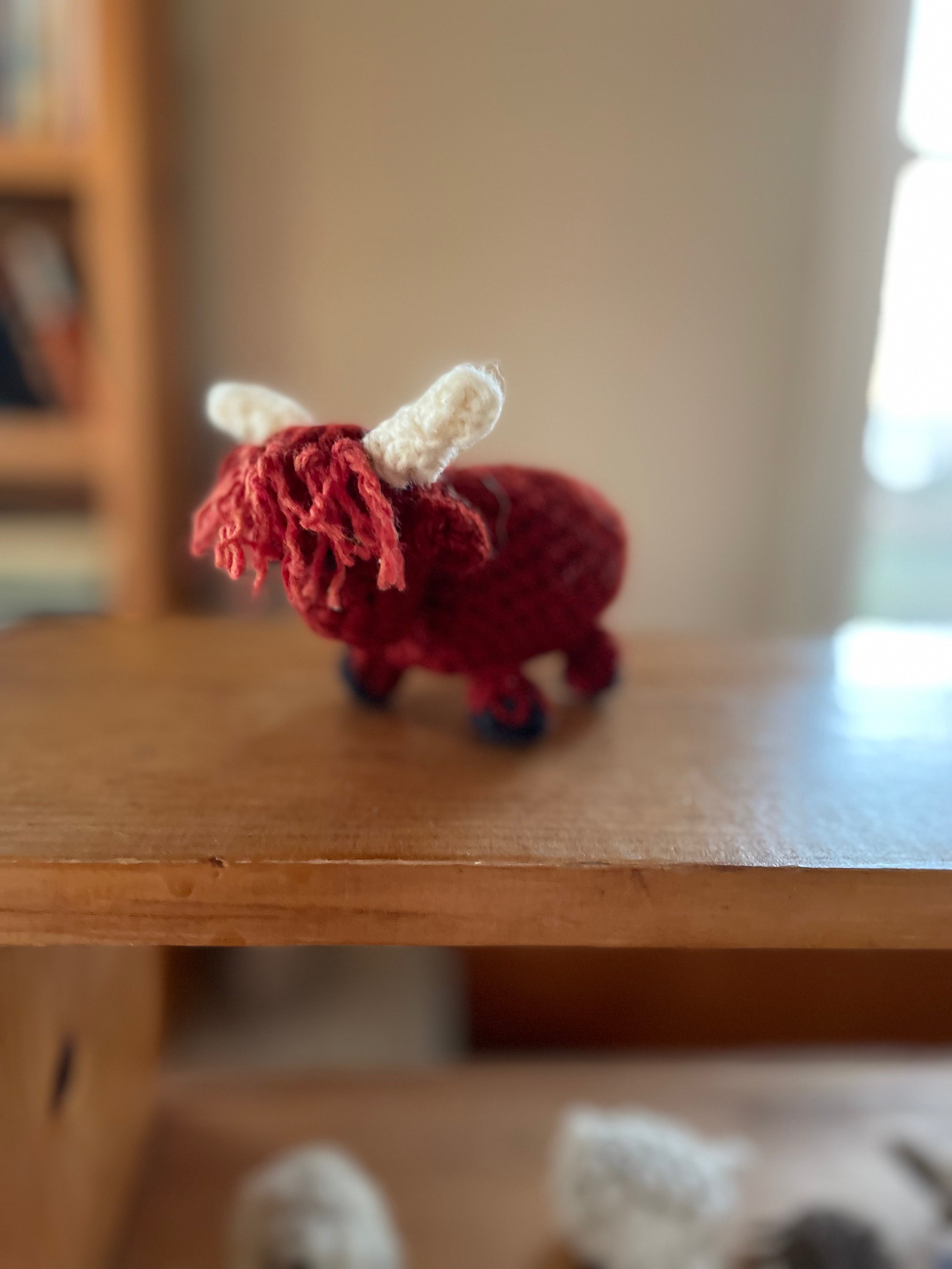 Crochet highland cows