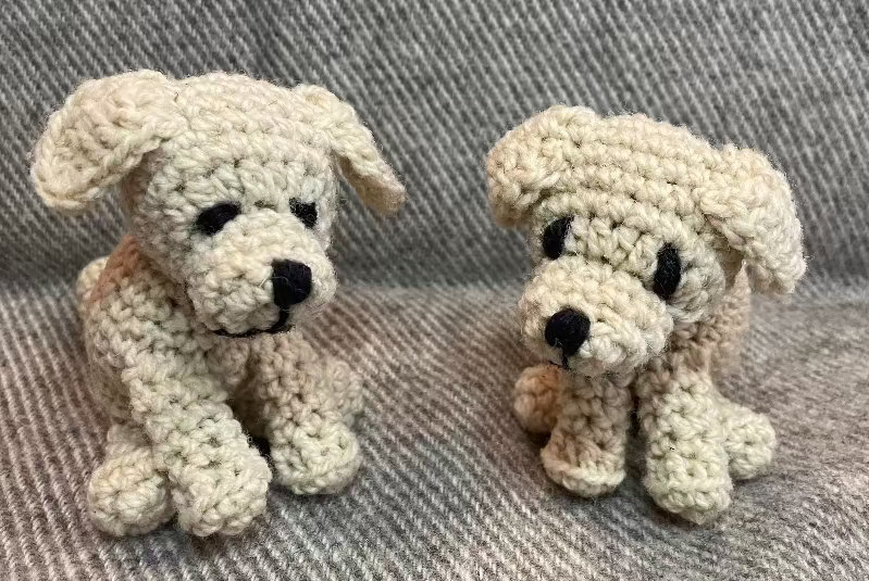 Topsy Farms' handmade wool guardian dogs