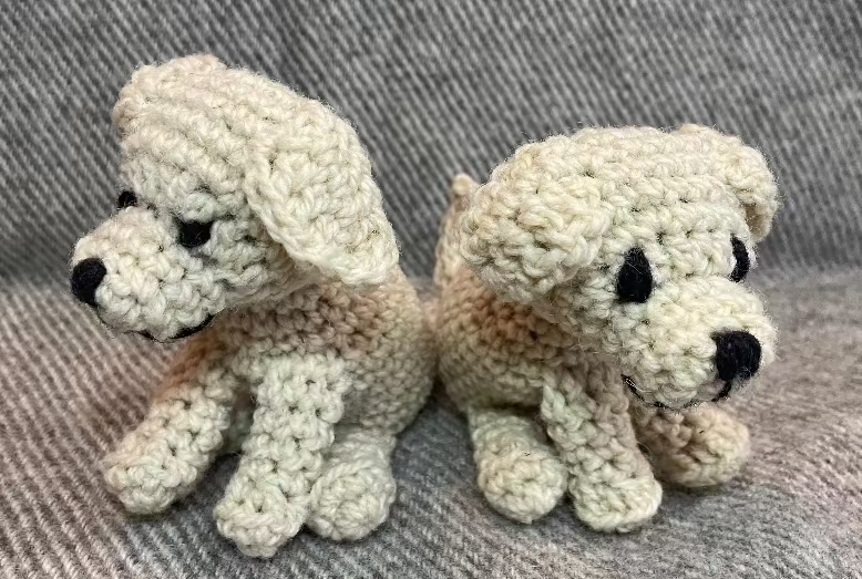 Topsy Farms' handmade wool guardian dogs