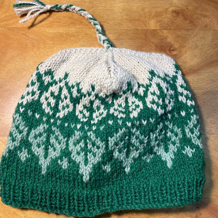 Topsy Farms' handmade knitted wool hat