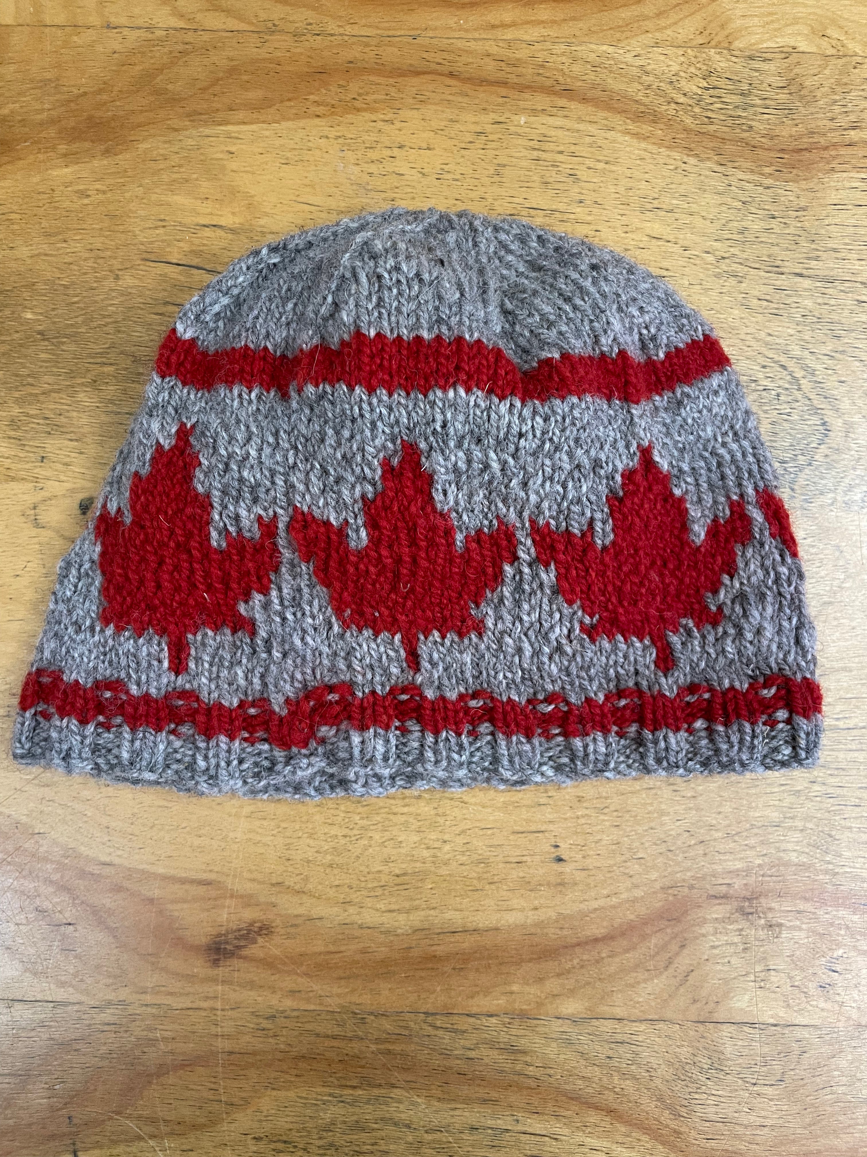 Knitted wool hat