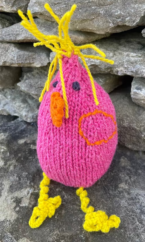 Topsy Farms' handmade wool chicken