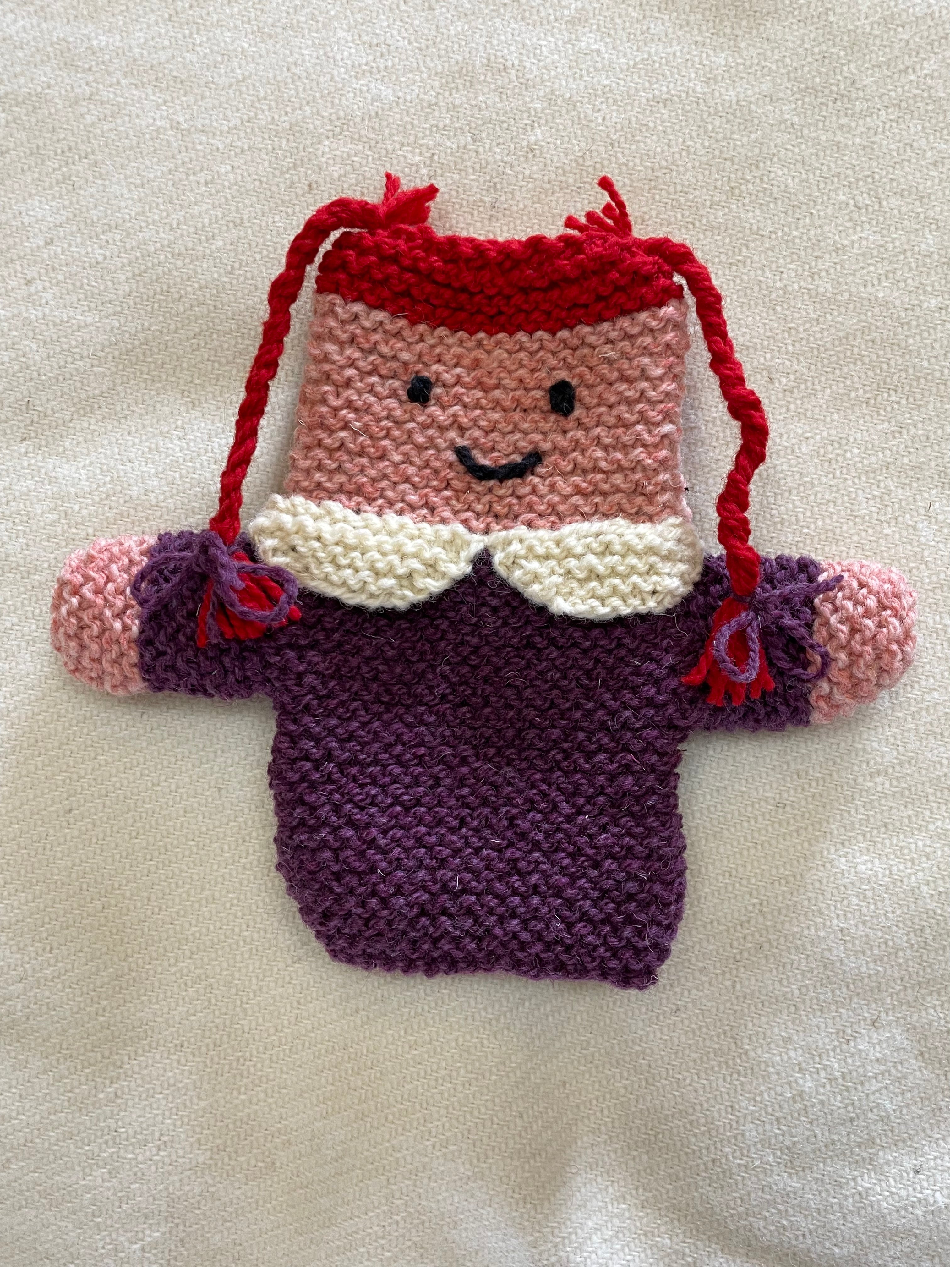 Topsy Farms' handmade wool puppet