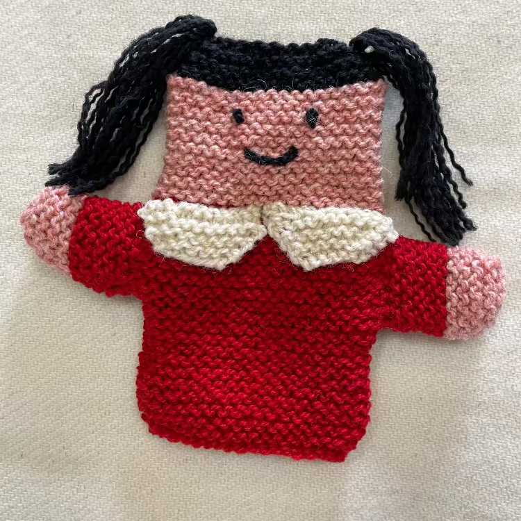 Topsy Farms' handmade wool puppet