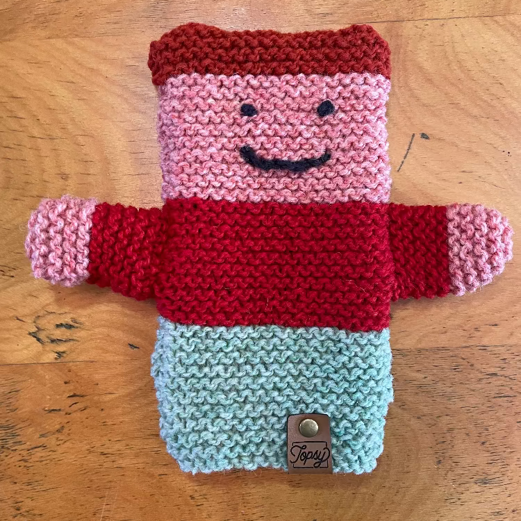 Topsy Farms' handmade Canadian wool puppet
