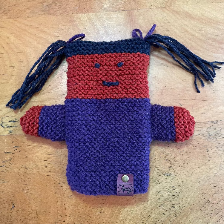 Topsy Farms' handmade Canadian wool puppet 
