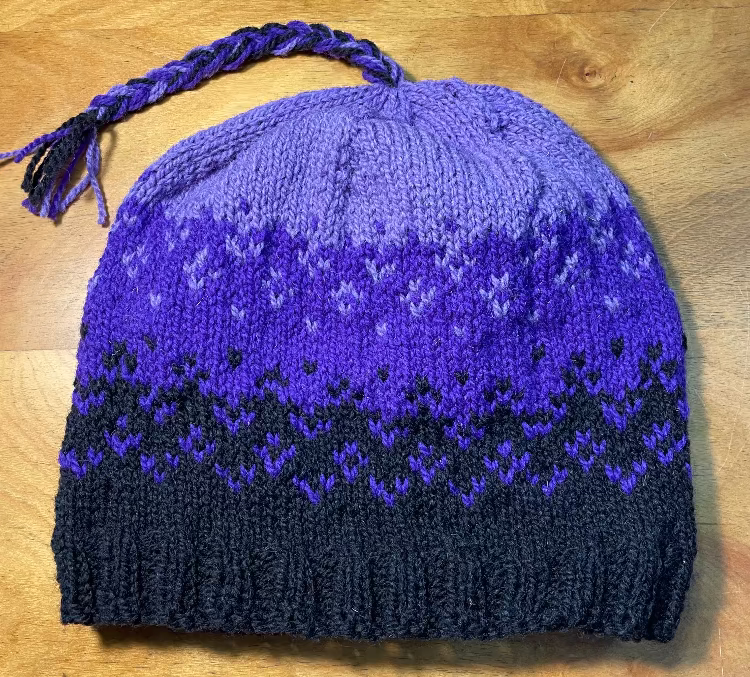Topsy Farms' handmade knitted wool hat
