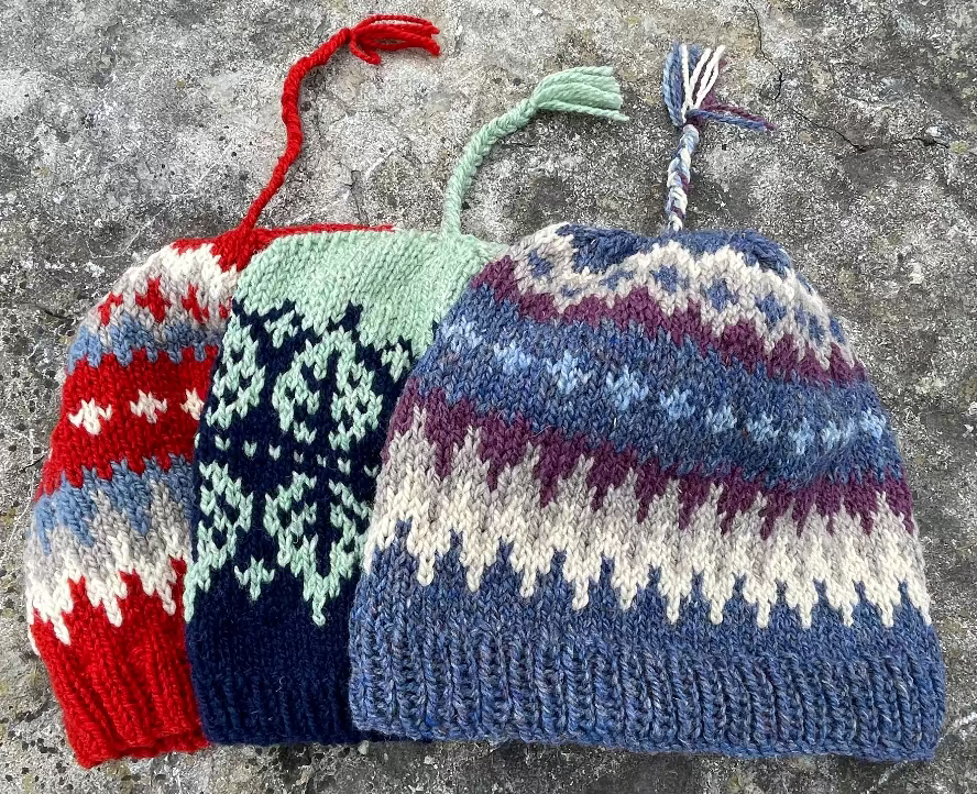Topsy Farms' handmade knitted wool hat