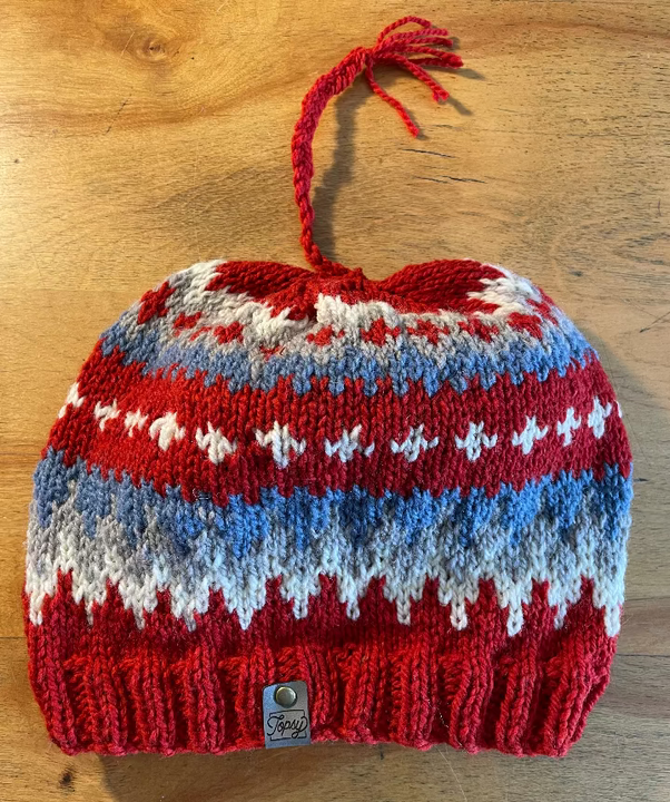 Topsy Farms' hand-knit wool toque