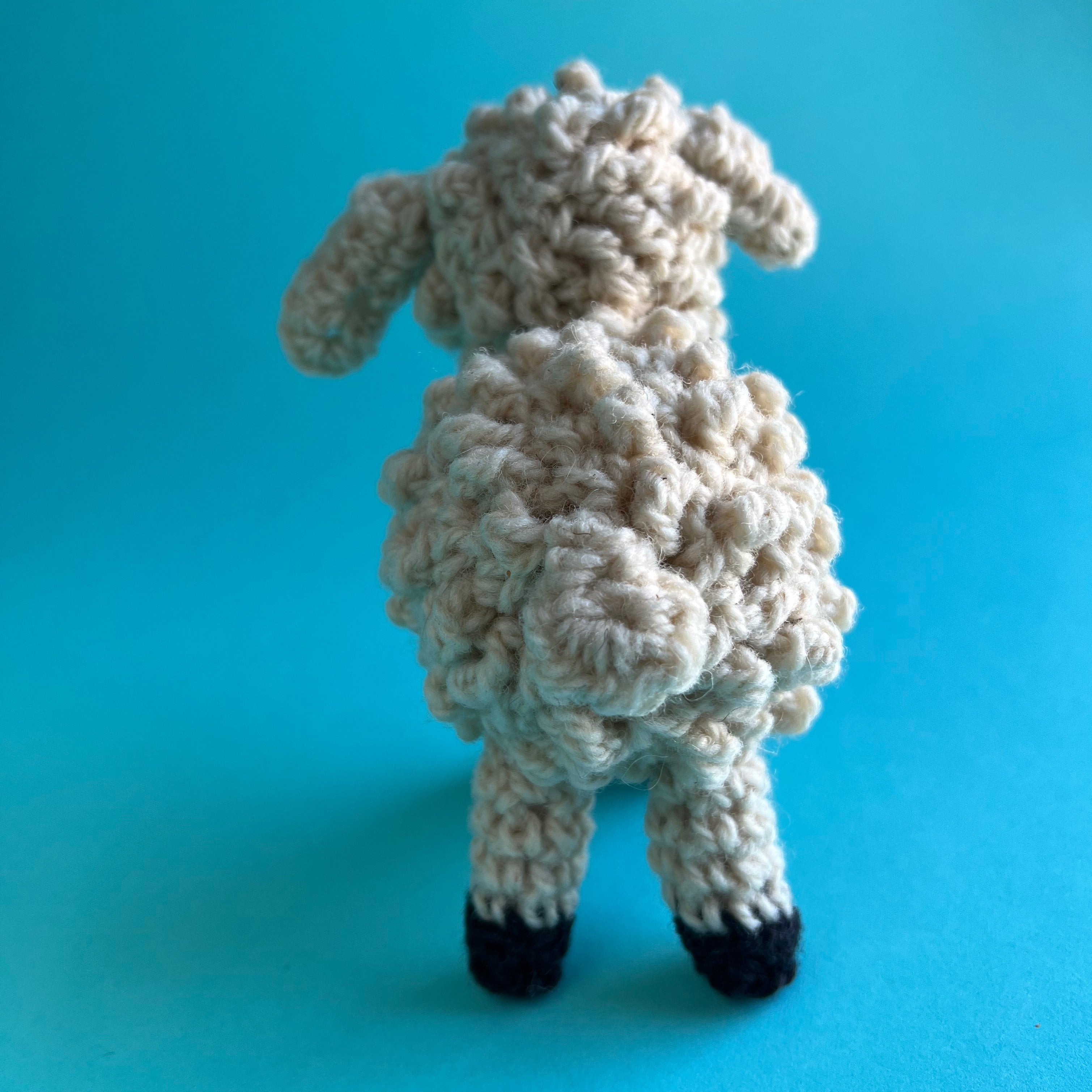 Topsy Farms' crocheted wool sheep stuffie 