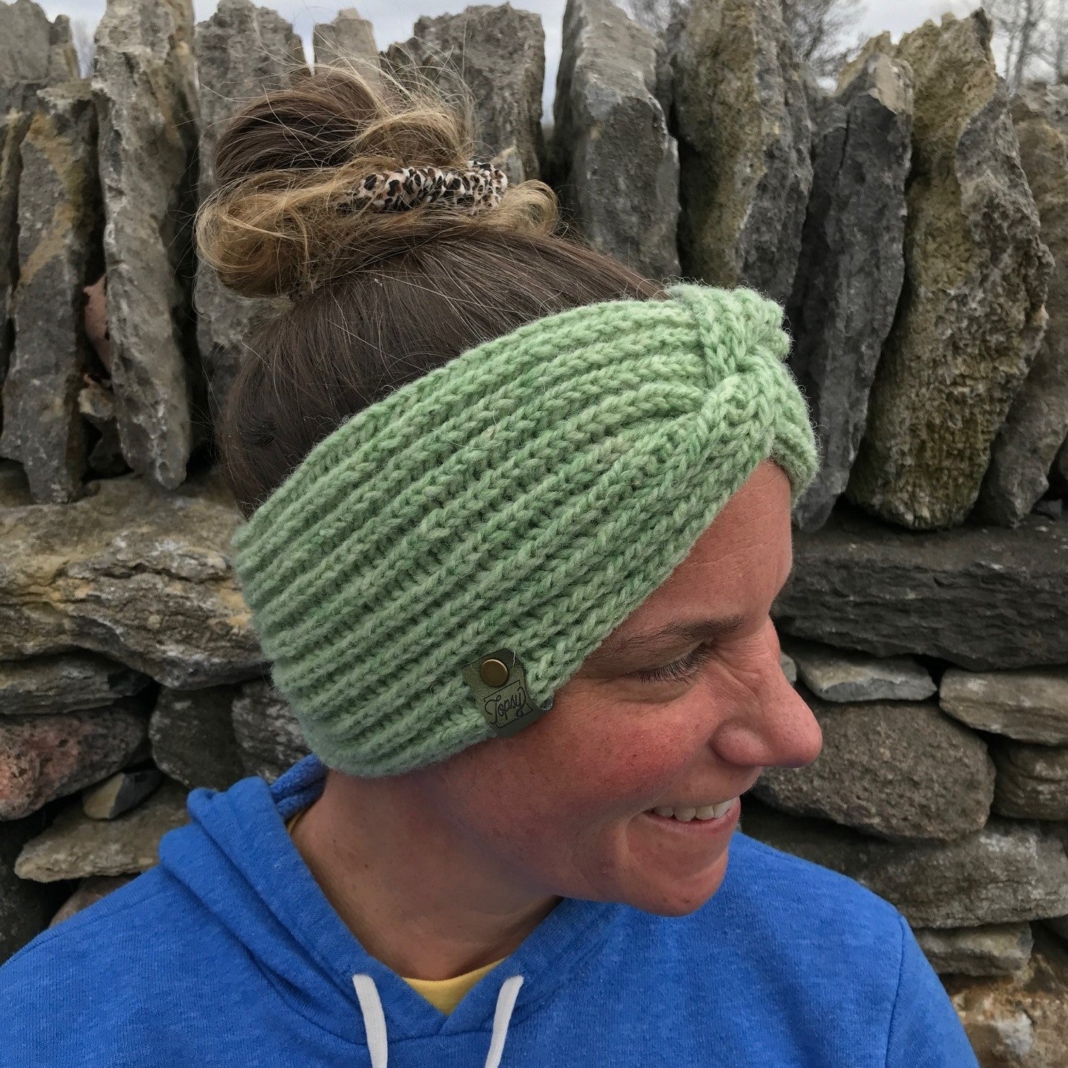 Headband with a twist