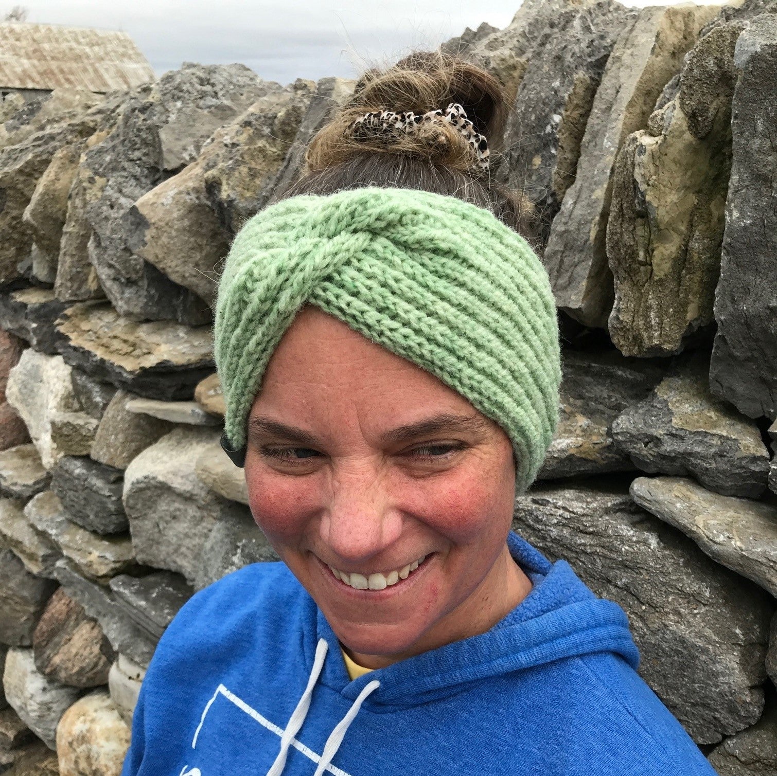 Headband with a twist