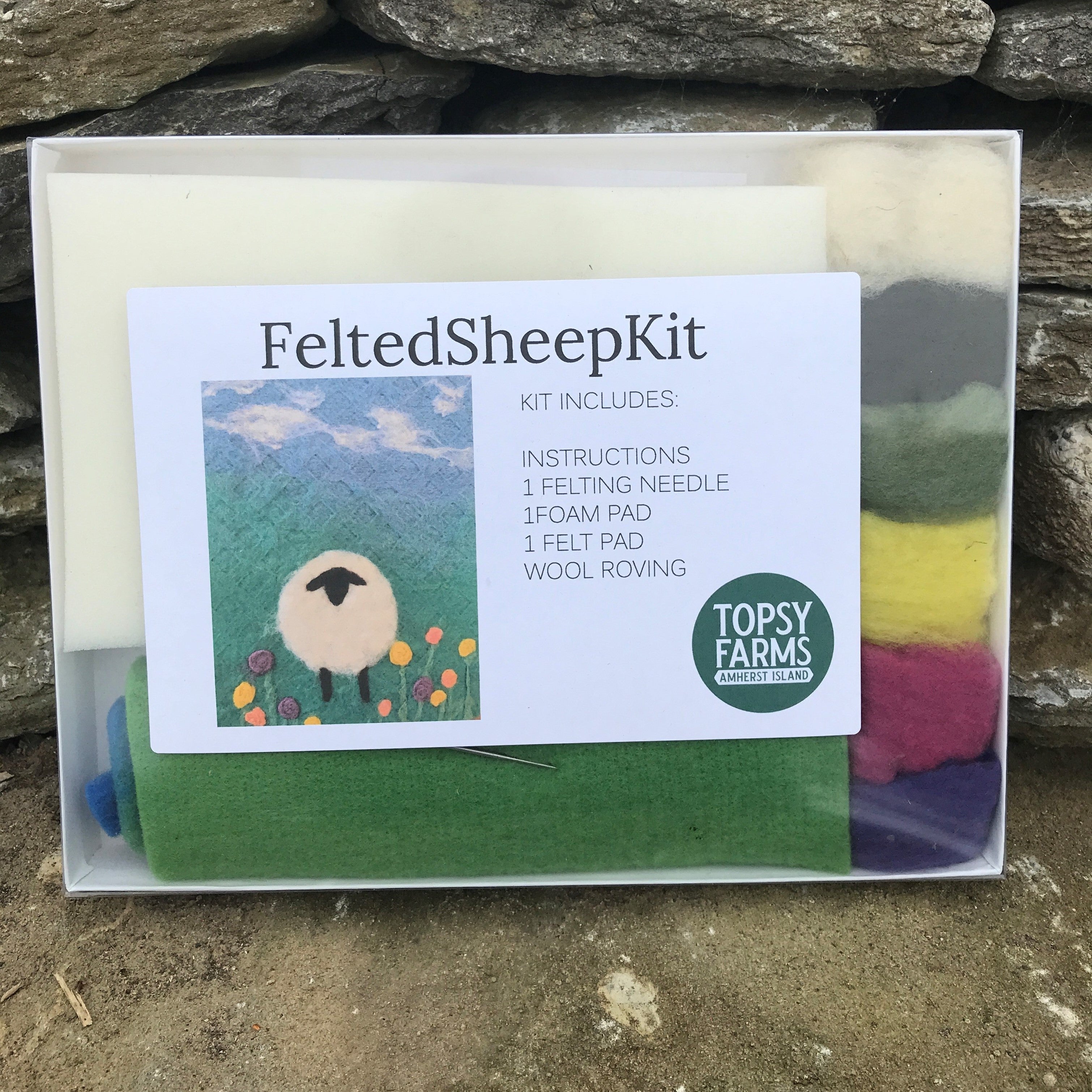 Topsy Farms' sheep felting kit