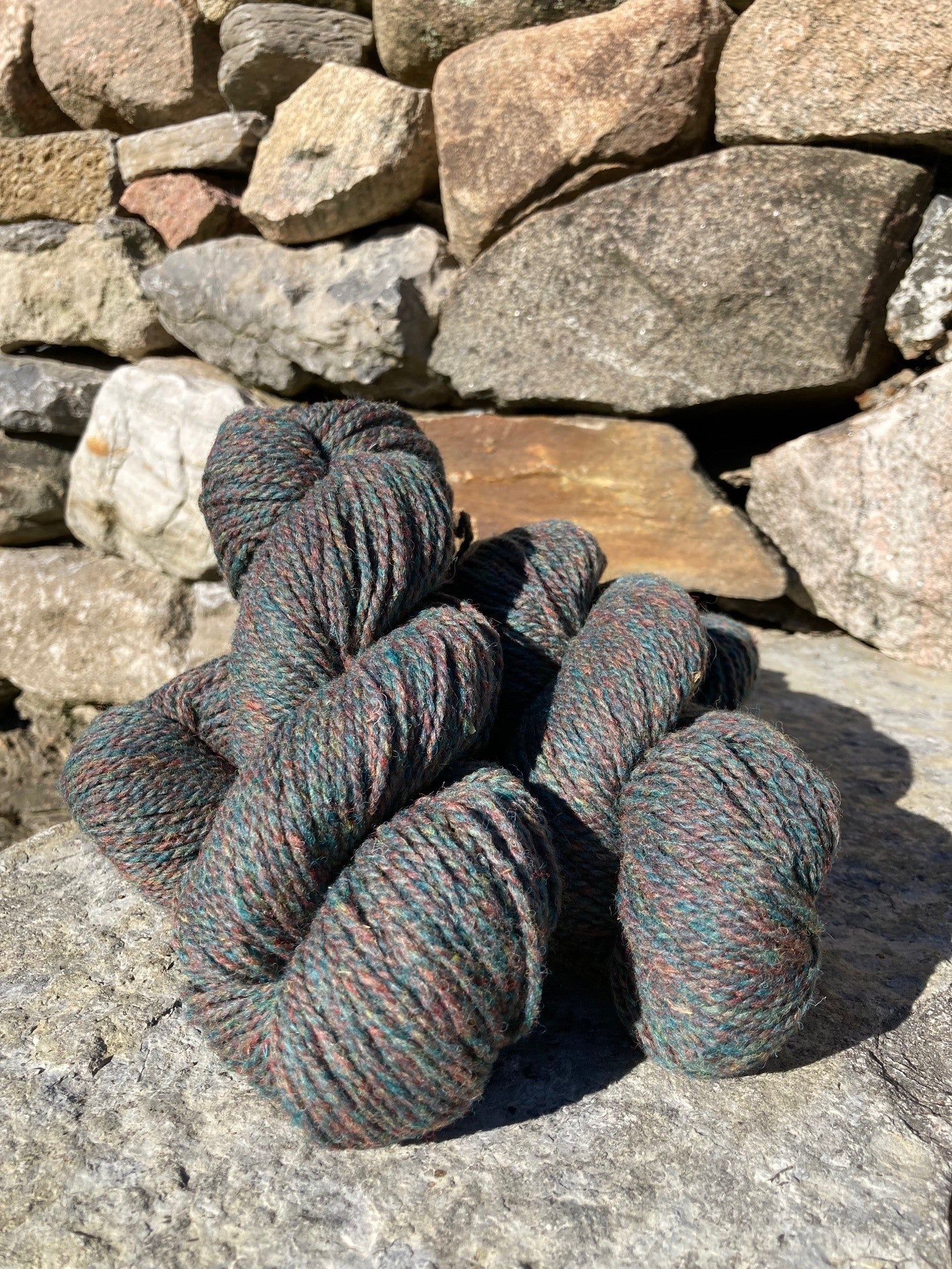 Teal Heather yarn