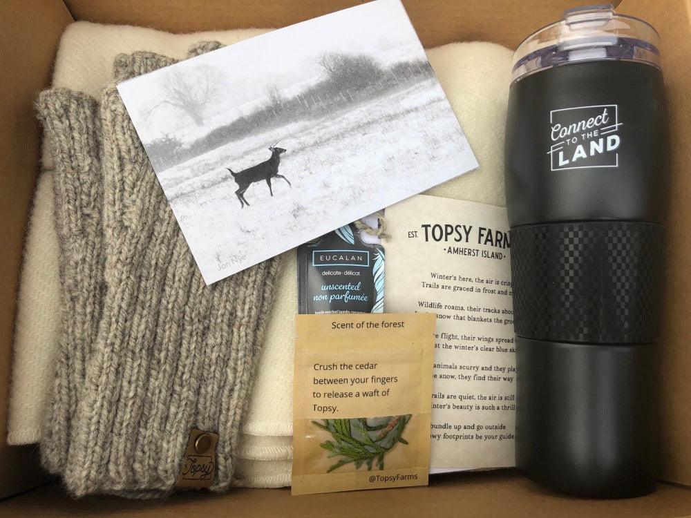 Topsy Farms' winter trails box